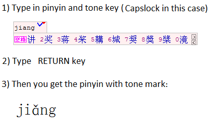 Toned Pinyin Input Software
